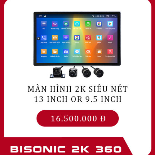 Bisonic Màn Hình 2K Ultraview Liền Cam 360